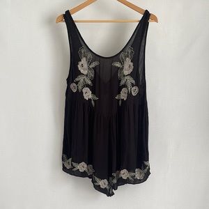 Intimately by FP Free People Floral Embroidered Romper